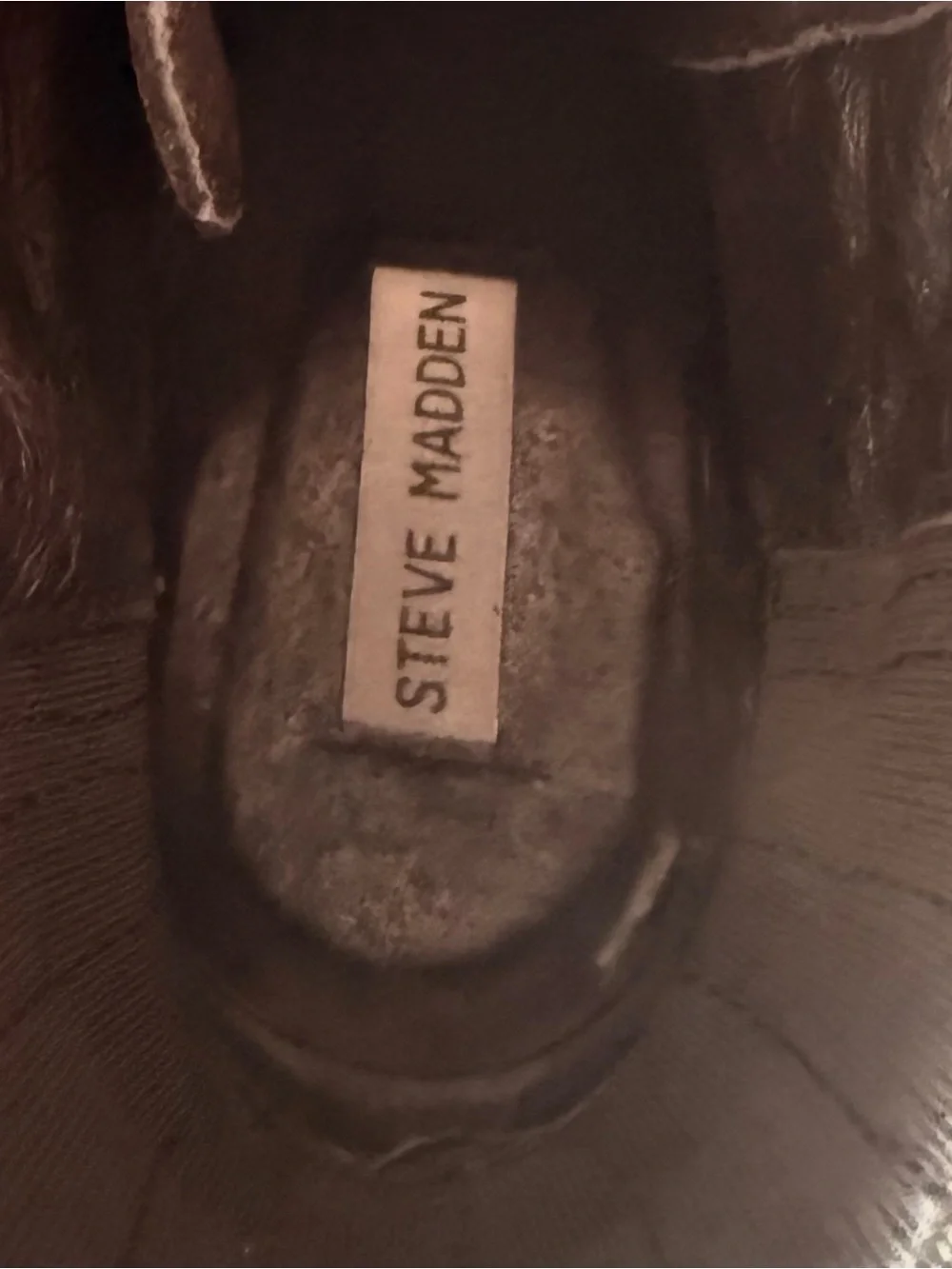 Steve Madden Black Leather Buckle Western Ankle Boots